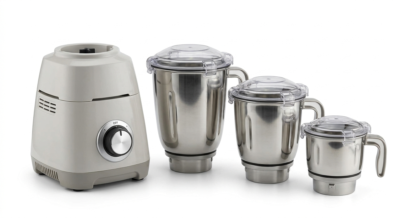 Bajaj GX-1 500W Mixer Grinder (3 Jars)